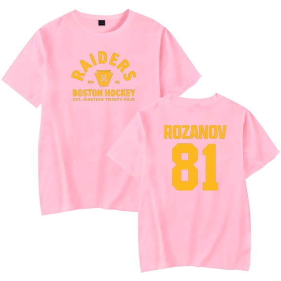Heated Rivalry Rozanov 81 Merch T-Shirt Women Men Casual Crewneck Short Sleeve Tee