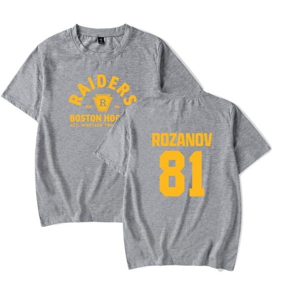 Heated Rivalry Rozanov 81 T-shirt Merch Trendy Printed Crew Neck Unisex Fashion Casual Short Sleeved Top