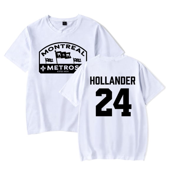 Heated Rivalry Shane Hollander 24 T-shirt Women Men Round Neck Short Sleeve Tee Casual Streetwear Tops