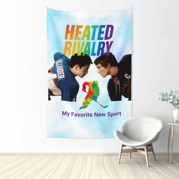 Heated Rivalry Wall Tapestries for Bedroom Aesthetic Living Room Office Decor 60x40in