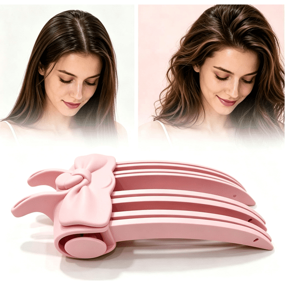 Heated Root Volumizer Clip, Hair Lifting Styler Booster Hair Volume Clip for Fine & Thick Hair, Portable Rechargeable Styling Clip for Women.Pink
