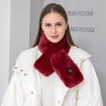 thumbnail image 1 of Heated Scarf for Women Men Rechargeable, Fashion Faux Fur Soft Winter Scarf with 3 Temp Modes,Neck Heating Pad Scarves for Women Men Winter Warm Christmas Gifts, 1 of 3