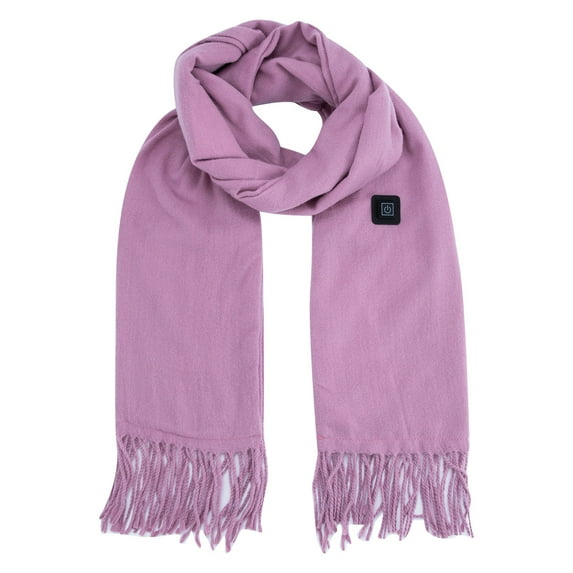 Heated Scarf for Women Rechargeable Neck Warmer, Winter Scarf for Cold Weather Soft Warm Scarf Clasic Tassel Shawl Wraps for Women Men, Scarves for Men