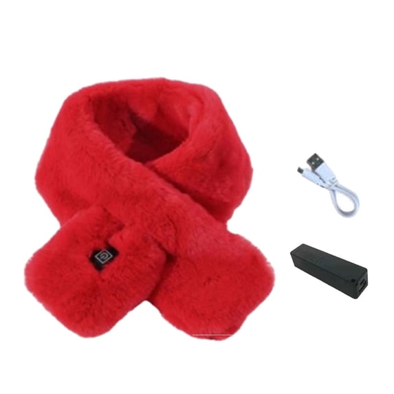 Heated Scarf with 3000mAh Power Bank Women Men Heated Neck Warmer USB Electric Neck Heating Scarf Neck Wrap Heating Scarves