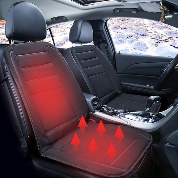 Heated Seat Cushion - 38.98"x19.29"x0.39" 12V Car Heating Pad with High Low Temperature Control, Portable Plug in Warmer for Winter Driving and Outdoor Camping