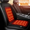 thumbnail image 1 of Heated Seat Cushion, Car Heating Pad with Adjustable Straps, 19x17in Quickly Heat Car Seat Warmer for Cold Weather Driving (Overheat Protection, Plush Fabric), 1 of 6