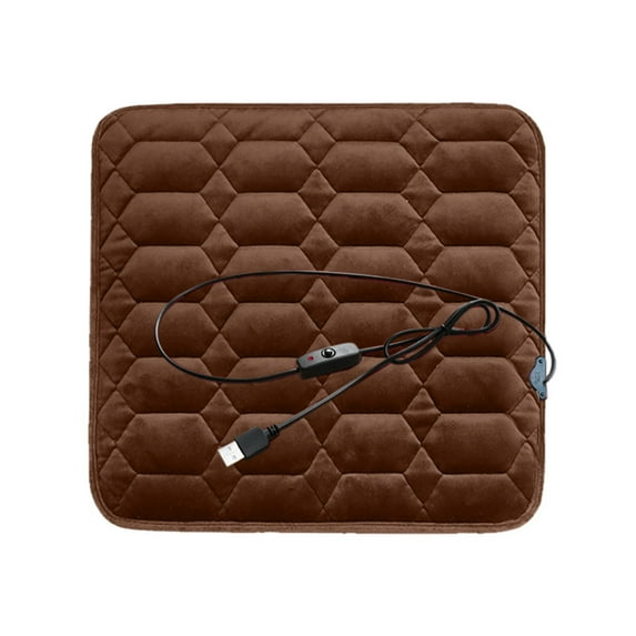 Heated Seat Cushion Foldable Seat Cover Pads Stadium Seats for Office Outdoor Camping Hiking (Coffee)