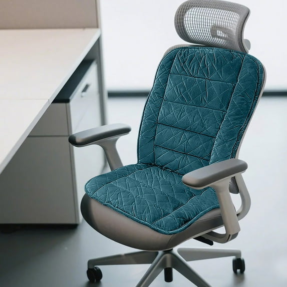 Heated Seat Cushion with Lumbar Support for Back, Lumbar, Hip, Thigh, Universal Fit for Office, Heated Seat Cover Pain Relief for Long Sitting, Seat Warmer