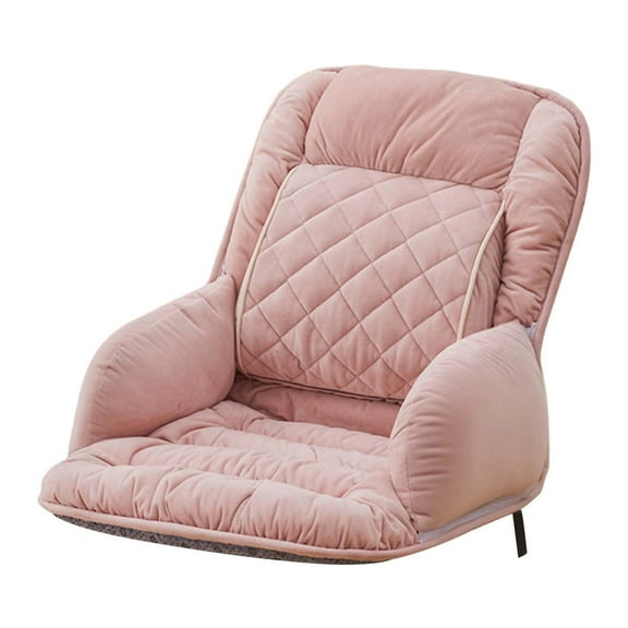 Heated Seat Cushion with Lumbar Support USB Powered Heating Pad 3 Temperature Settings Large Heating Area for Office Chair Car Wheelchair Home Use Comfort