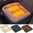 thumbnail image 1 of Heated Seat Cushion, Office Chair Cushions Butt Pillow for Long Sitting, USB Powered Temperature Adjustable Seat Warmer for Home Seat Cushion,Wheelchair, 1 of 8