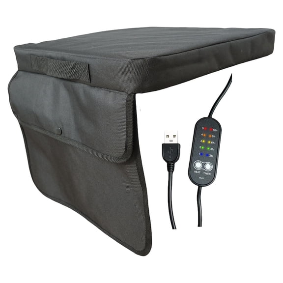 Heated Seat Cushion Outdoor Heating Pad USB Powered Polyester Material for Stadium Office Camping