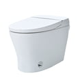thumbnail image 1 of Heated Seat Smart Toilet without Bidet, Compact Dual Flush Tankless Toilet with Adjustable Temperature Seat, Foot Sensor Flush, White Night Light & Auto-Flush Control, 1 of 9
