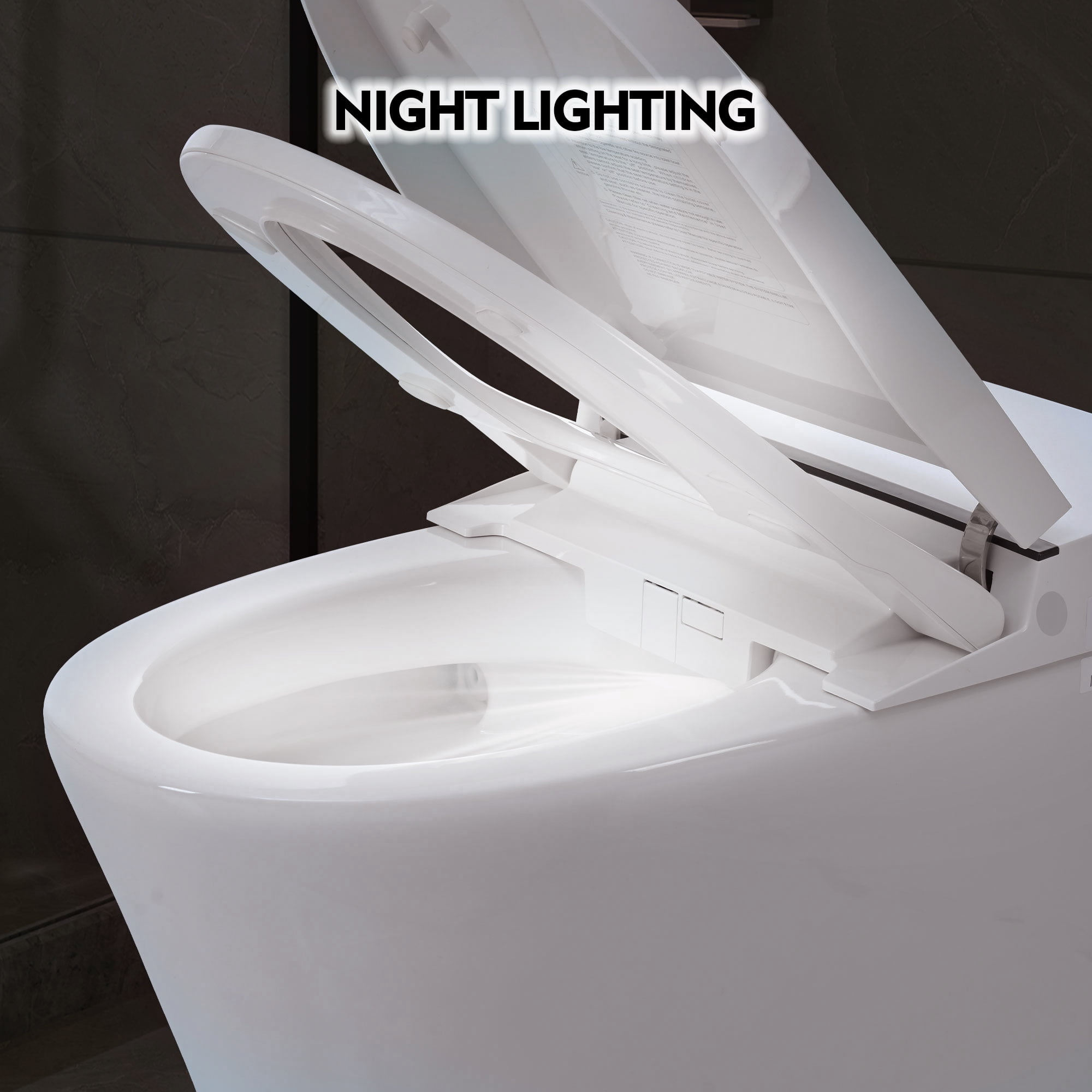 Heated Seat Smart Toilet without Bidet