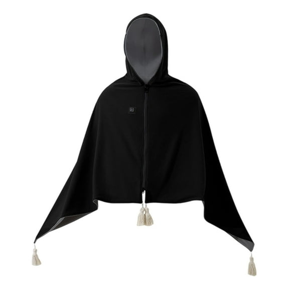 Heated Shawl for Women - Portable USB Electric Wrap Blanket Wearable, 59" x 31.5" Soft Zipper Heated Blanket with 3 Heat Settings for Home, Office, Camping