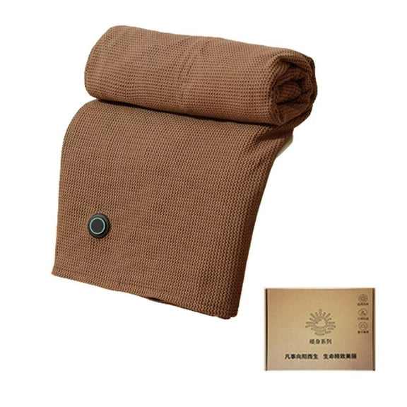 Heated Shawl Wraps for Women, 2026 New Corded Heated Blanket Soft Zipper Shawl Wraps 2025 Winter Warm USB Powered Heating Scarf Electric Blanket (Coffee)