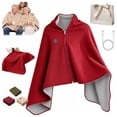thumbnail image 1 of Heated Shawl Wraps for Women USB Wearable Blanket 2027 Upgraded Portable Usb Heated Blanket Shawl With 3 Heat Settings & Fast Heating, Home Outdoor Office Use, A Great Choice For Parents(Wine), 1 of 7