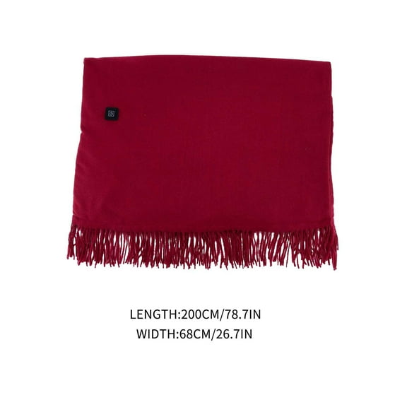 Heated Shawl Wraps for Women, Portable Wearable USB Heating Blanket Soft Warm Scarf for Winter Home Office Travel