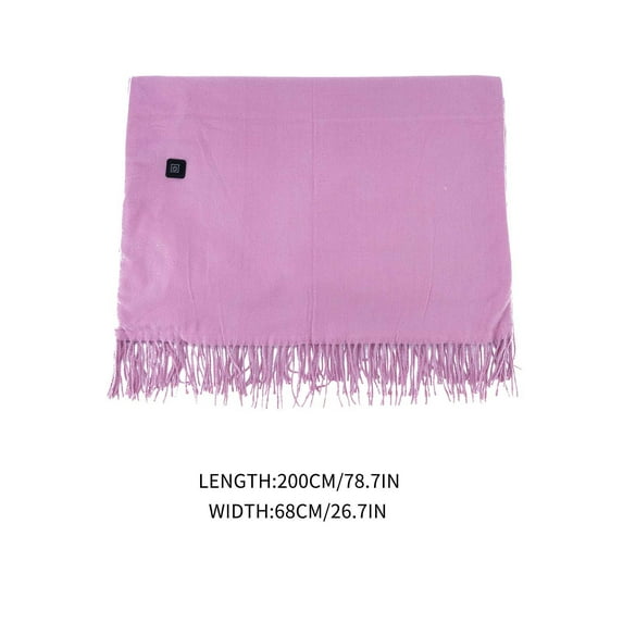 Heated Shawl with Zipper Wearable Portable Washable USB Cordless Heated Blanket for Women Winter Holiday Gifts (Pink)