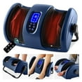 thumbnail image 1 of Heated Shiatsu Foot Massager for , Plantar Fasciitis, Neuropathy, Blood Circulation w/Compact Design - Navy Blue, 1 of 7