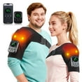 thumbnail image 1 of Heated Shoulder Brace, 6 Heat Settings Heating Pad for Shoulder, 5000mAh Battery Powered and Mobile App Remote Control, Heated Shoulder Wrap with Vibration for Women Men, 1 of 14