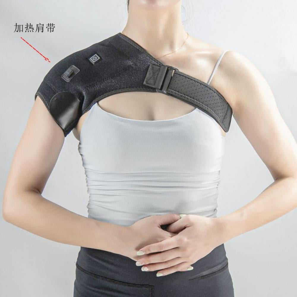 Heated Shoulder Brace Wrap,Portable Electric 3 Heating Setting Infrared