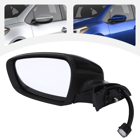 Heated Side View Mirror Fit for 2017-2018 Kia Forte, Driver Side, Power Adjustment, Direct Replacement, OEM Part# 87610A7200