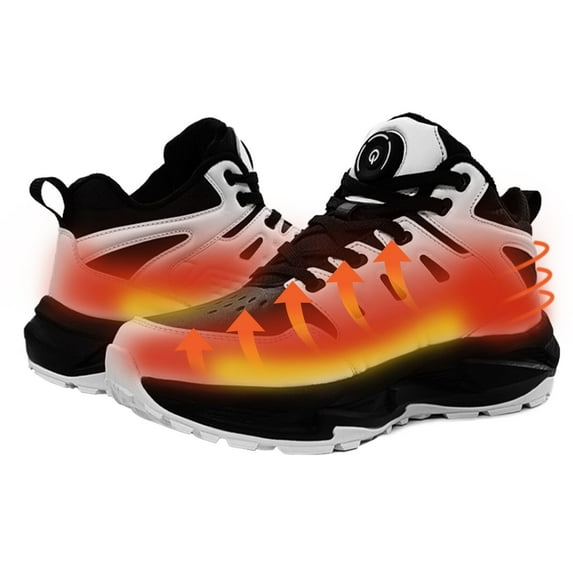 Heated Sneakers for Men and Women,Electric Foot Warmer,Winter Snow Boots,3 Adjustable Temperature,Unisex Heating Sports Shoes for Outdoor Work Hiking Skiing for Men