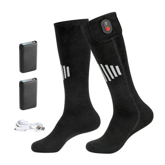 Heated Socks 3 Heating Settings Winter Foot Warmer Socks, Rechargeable Battery
