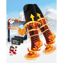 2026 Upgraded Heated Socks with APP Control, 2×5000mAh 5V Rechargeable Heated Socks for Men Women, 3 Heat Level with 360° Heating Electric Socks, Washable Electric Thermal Socks for Ski Hunting Hikin
