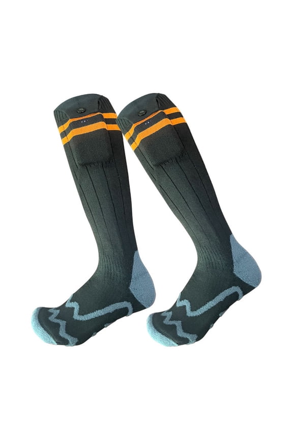 Heated Socks, Heated Socks for Women Men,5000mAh Rechargeable Electric Heated Socks,Washable Winter Warm Socks for Outdoors Work Fishing Hunting Skiing Riding Camping 1pair Black