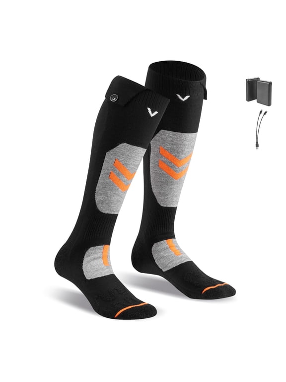 Heated Socks, Medium Size, 5000mAh Battery Rechargeable Heating Socks with 4 Heating Levels, Electric Heated Sock with APP Control for Men Women, Foot Warmer for Hunting Riding Camping Hiking