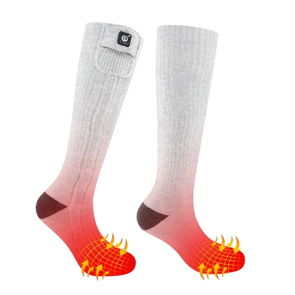 Heated Socks for Men Women,7.4V 2200mah Electric Rechargeable Battery Warm Winter Socks,Cold Weather Thermal Heating Socks Foot Warmers for Hunting Skiing Camping