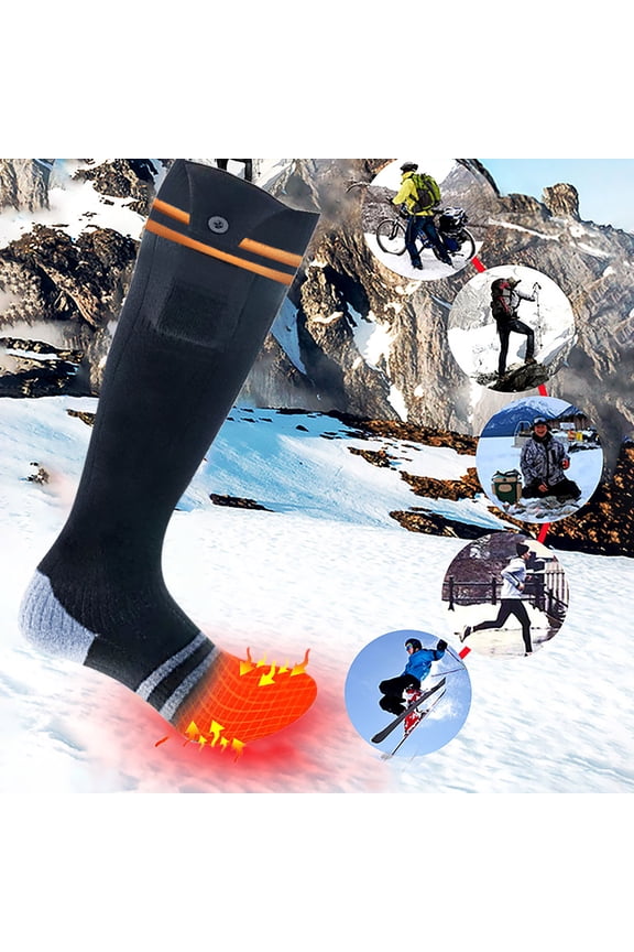 Heated Socks for Men & Women, Rechargeable Electric Heated Socks with 3 Heating Modes, Washable Warm Socks for Outdoor Work Skiing Hunting Riding Cycling Hiking Camping