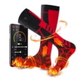 thumbnail image 1 of Heated Socks for Men Women, Rechargeable Electric Socks 5V/5000mAh Powered Battery with APP Remote Control Heated Sock Washable Foot Warmer for Outdoor Riding Camping Hiking Motorcycle, One Size, 1 of 7