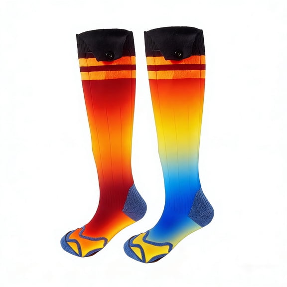 Heated Socks for Men Women Rechargeable,Washable,USB Battery Heated Socks with 4 Heating Settings for Camping,Hiking,Hunting,Skiing,Walking,Fishing,Winter Sports Outdoors Foot Leg Warmers