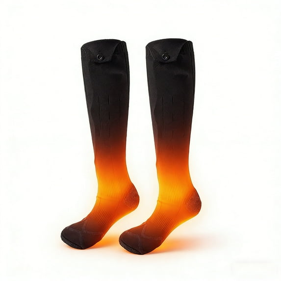 Heated Socks for Men Women Rechargeable,Washable,USB Battery Heated Socks with 4 Heating Settings for Camping,Hiking,Hunting,Skiing,Walking,Fishing,Winter Sports Outdoors Foot Leg Warmers