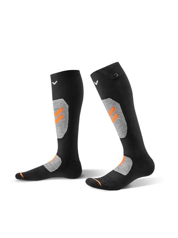 Heated Socks Rechargeable, 5000mAh Electric Socks with APP Control, 4 Heat Levels, Foot Warmer for Men Women, Hiking Camping Riding