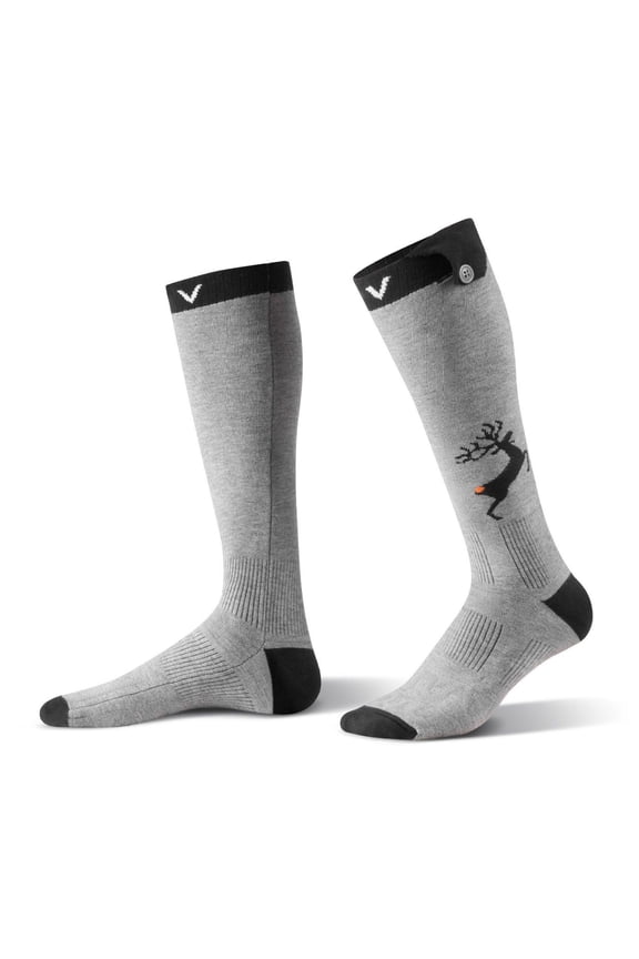 Heated Socks Rechargeable, 6000mAh Battery Powered Electric Socks with APP Control, 4 Heat Levels, Foot Warmer for Men Women, Hiking Camping Hunting