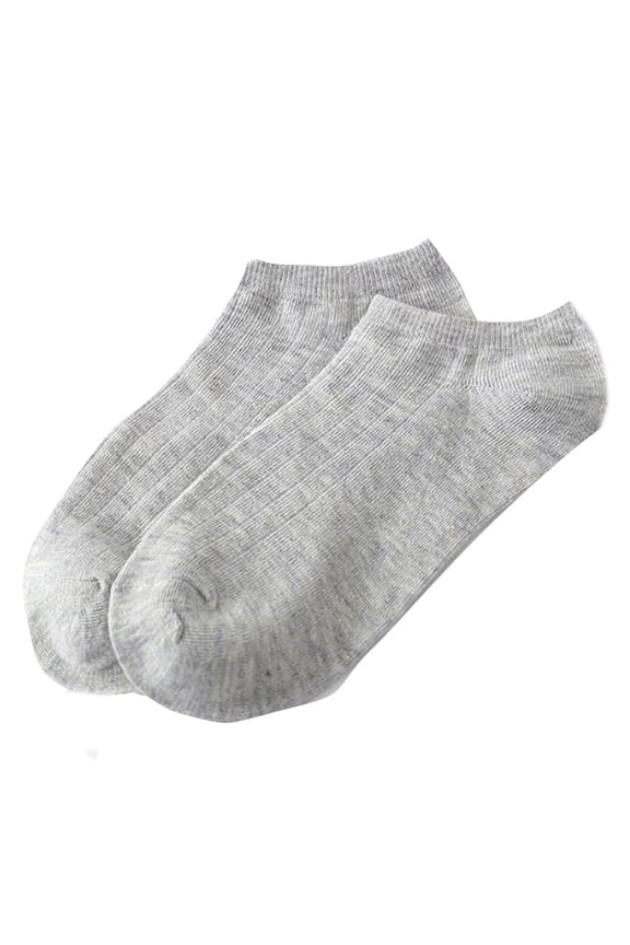 10 Pairs Heated Socks Solid Color Fashion Skateboard Comfortable Unisex Calf Socks,Grey,One Size