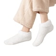 thumbnail image 1 of Heated Socks Thickened Fleece Anti Slip Plush Short Tube Home Sleep Socks Compression Socks for Women White One Size, 1 of 4