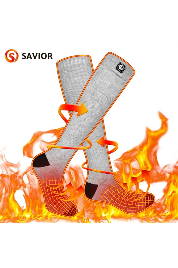 Heated Socks,Upgraded 7.4V Rechargeable Battery Electric Socks for Men Women,Winter Cold Weather Warm Socks for Huting Fishing Camping Hiking Skiing Foot Warmer