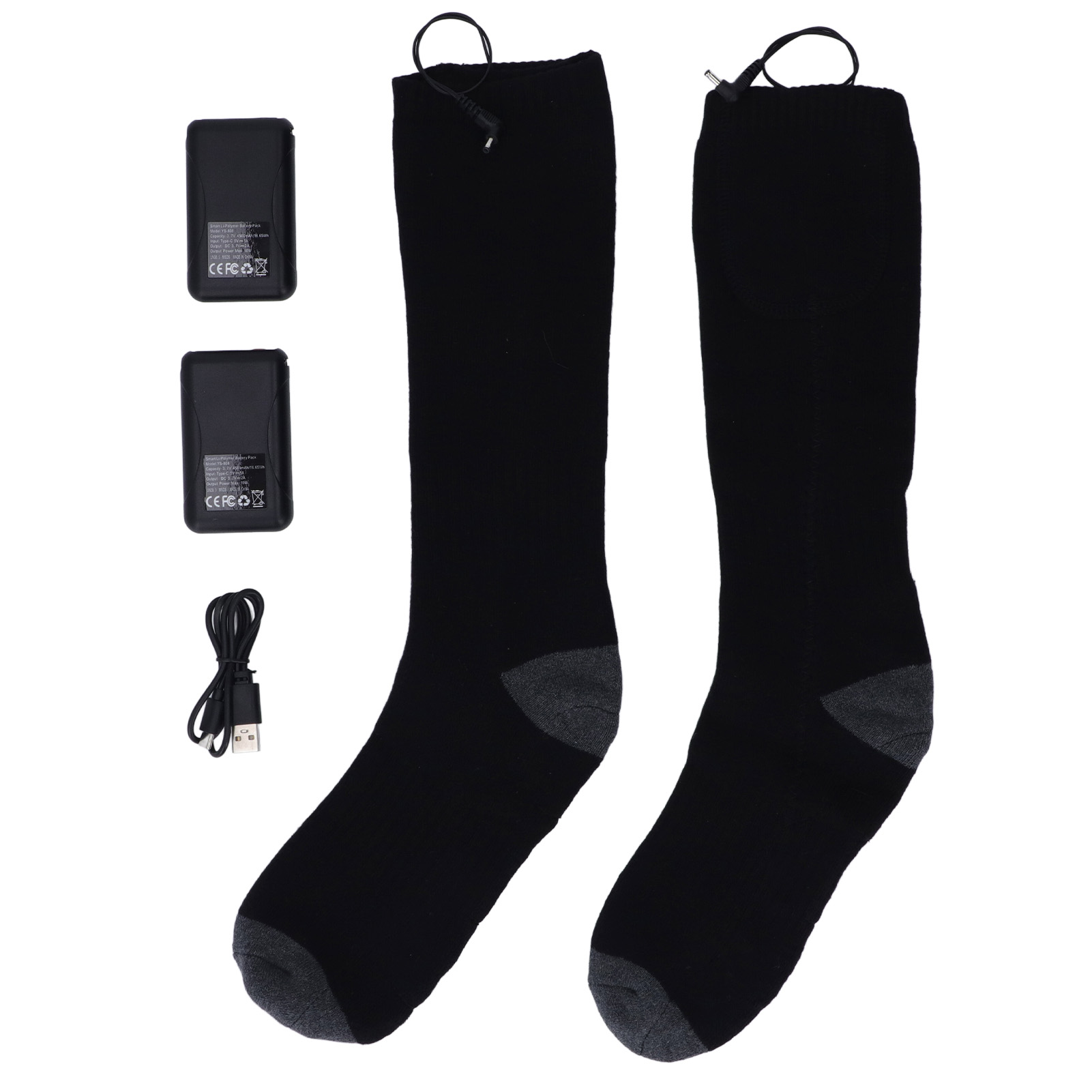 Heated Socks Warmer 3 Heating Level USB Charging Comfortable Washable ...