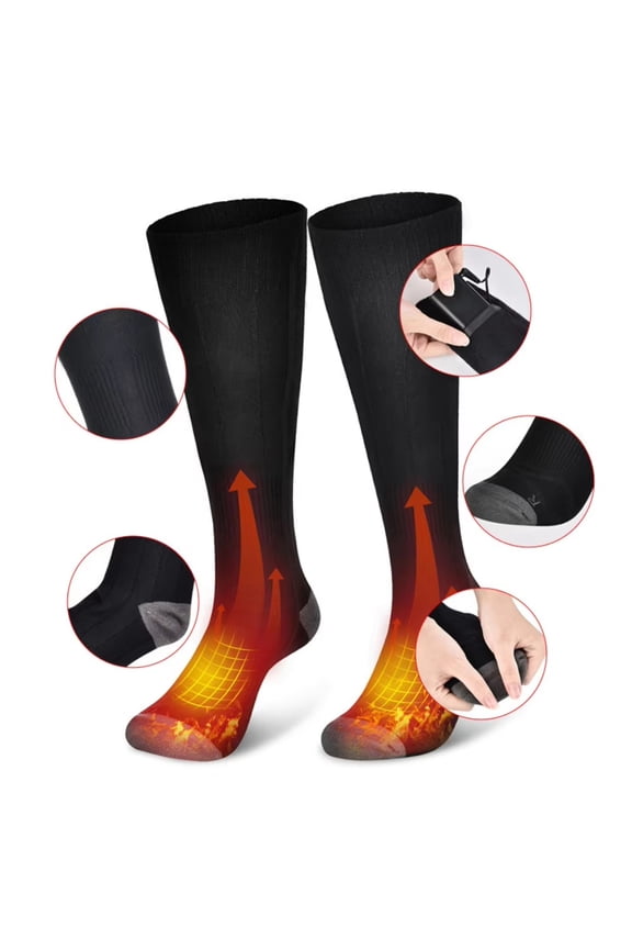 Heated Socks for Men Women, Rechargeable Electric Socks for Cold Feet
