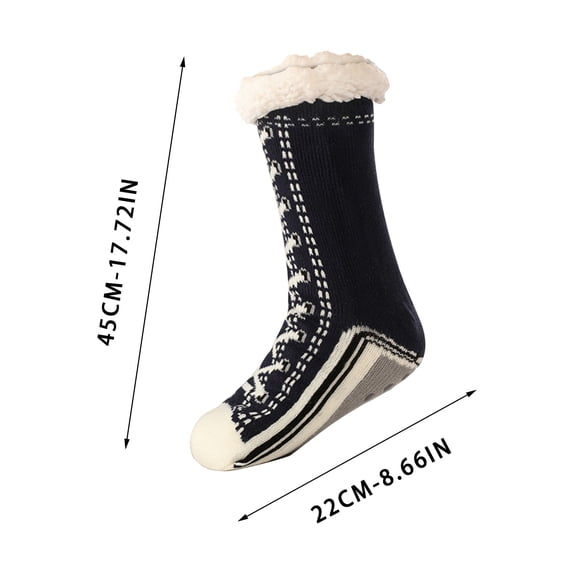 Heated Socks for Men and Women Rechargeable USB Winter Boot Socks with Grip for Camping, Travel, and Indoor Use on Floors