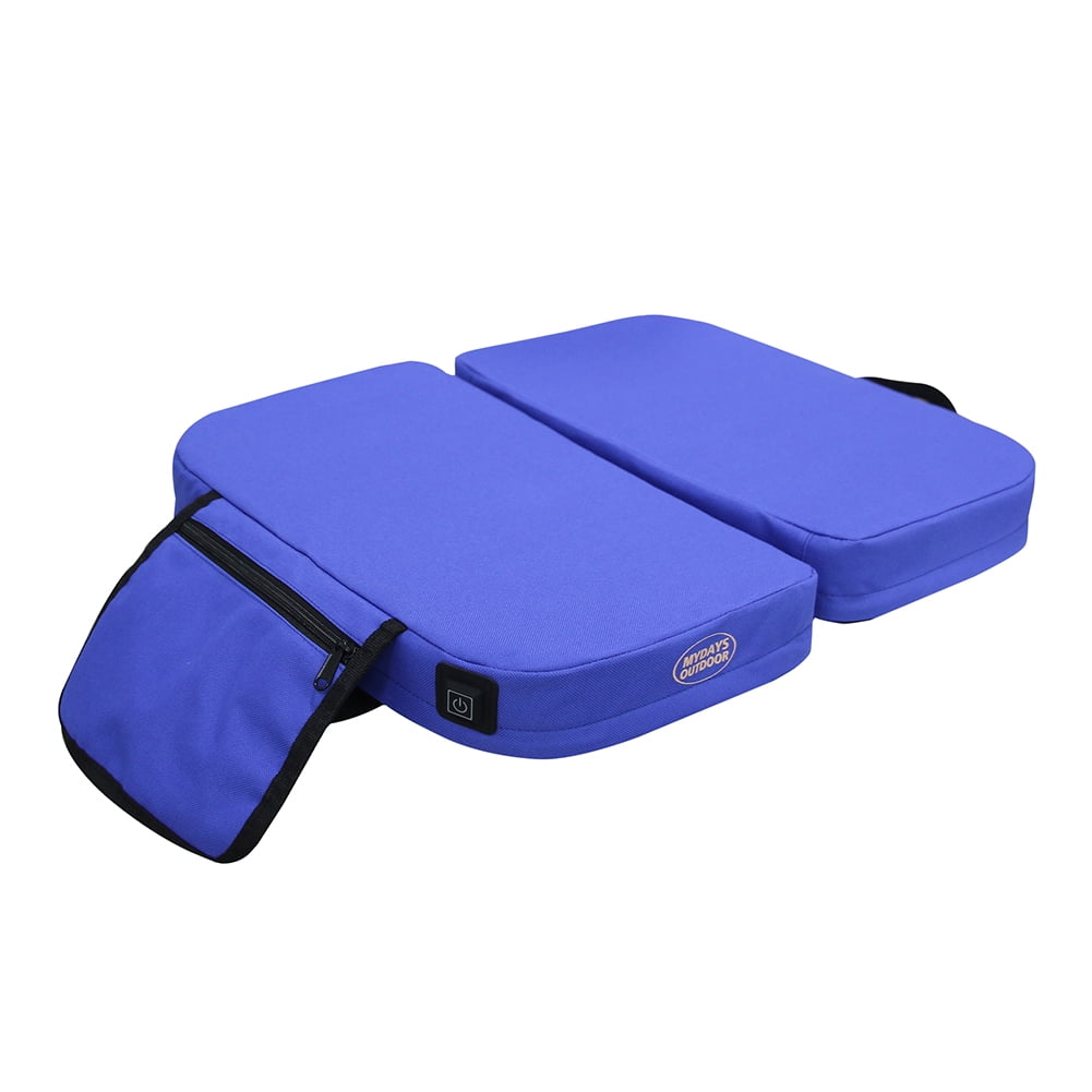 Heated Stadium Seats Heated Seat Pad with Pocket 3 Levels of Heat (Blue