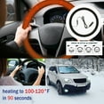 thumbnail image 1 of Heated Steering Wheel Cover for Cars and Trucks with Auto Thermostat Fast Heating 12V Universal Fit for Winter Driving Comfort Non-Slip Grip Gray, 1 of 8