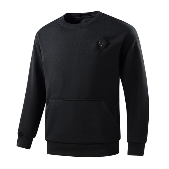 Heated Sweatshirt For Women With Fleece Lining 5 Zones Heated Sweatshirts Winter Fashion Heating Jacket With Pockets