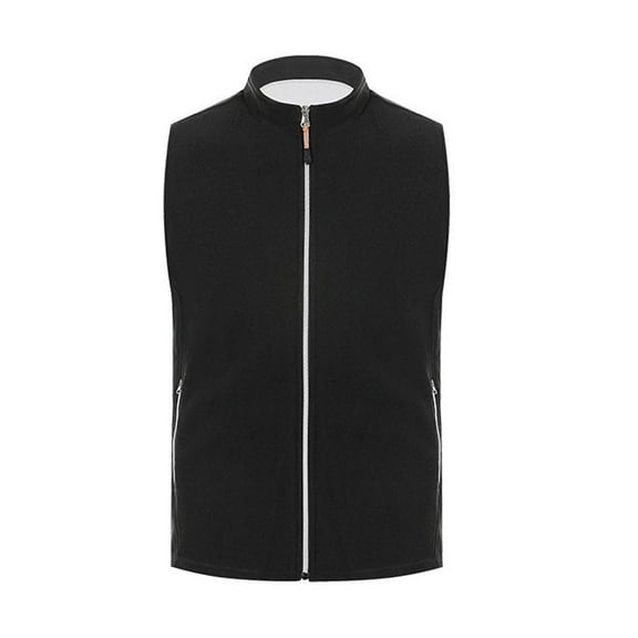 Heated Thermal Vest - Adjustable Temperature, 5 Heating Pads, Up to 12 Hours Warmth, Black, S-XXXL