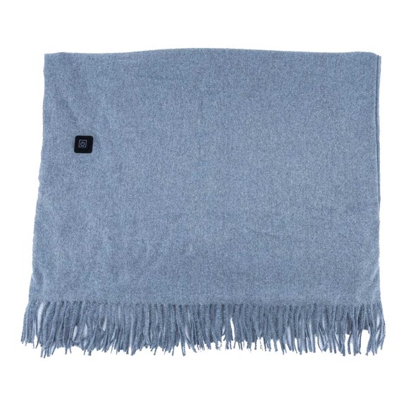 Heated Throw Blanket Battery Operated, Portable Cordless Heated Shawl Ponchol with 2 Heating Areas, Electric Wearable Heating Blanket for Neck and Shoulders and Back (B)