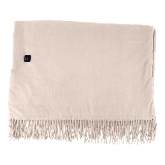Heated Throw Blanket Battery Operated, Portable Cordless Heated Shawl Ponchol with 2 Heating Areas, Electric Wearable Heating Blanket for Neck and Shoulders and Back (C)